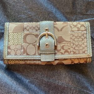 Coach Vintage Y2K Signature Soho Patchwork Snap Wallet EUC